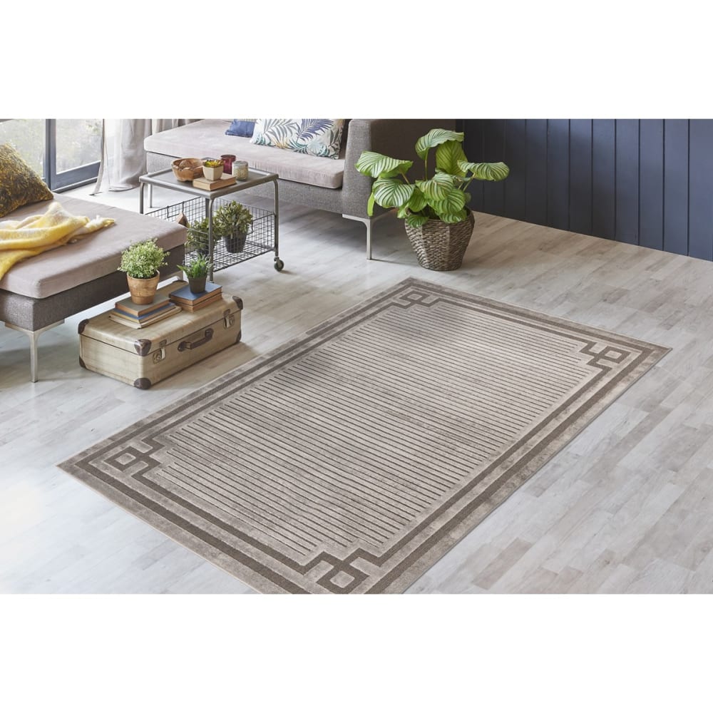 Tapis de salon moderne gris 120x170 cm — vue 3