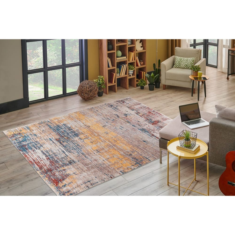 Tapis de salon en polyester multicolore 120x170 cm — vue 3