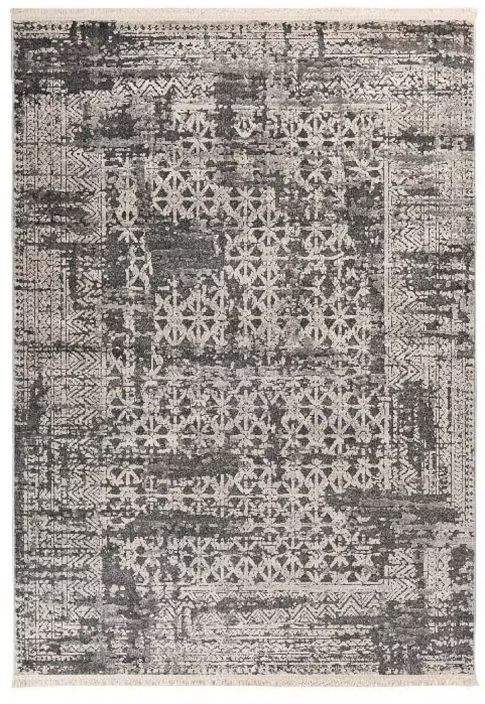Tapis de salon moderne gris 120x170 cm