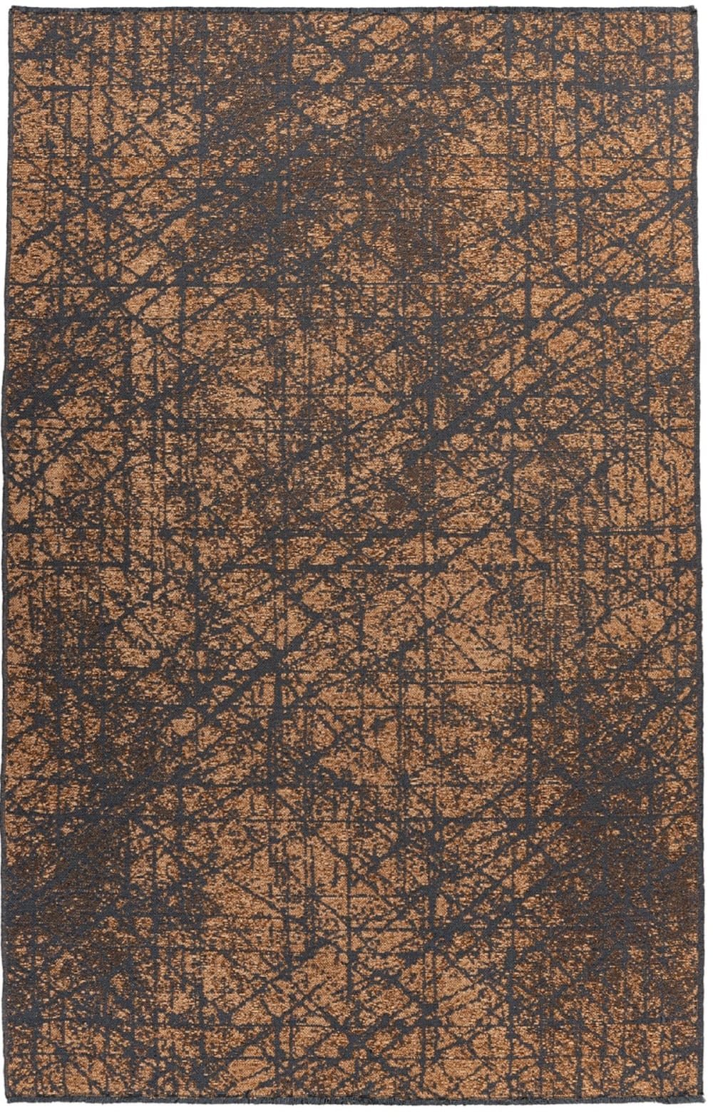 Tapis de salon moderne marron 120x170 cm