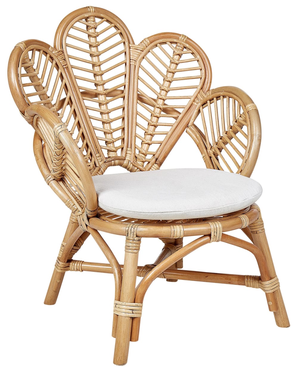 chaise paon rotin naturel