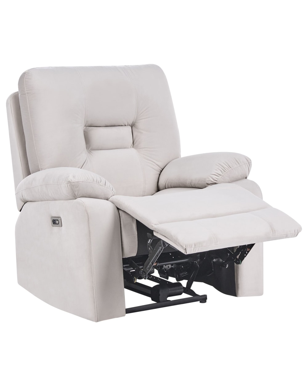 Fernsehsessel Aus Samtstoff 101Cm, Beige