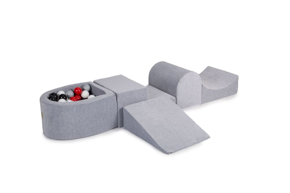 Blocchi Schiuma per Bambini con Piscina di Palline - Multicolore - PVC - Cloruro di polivinile