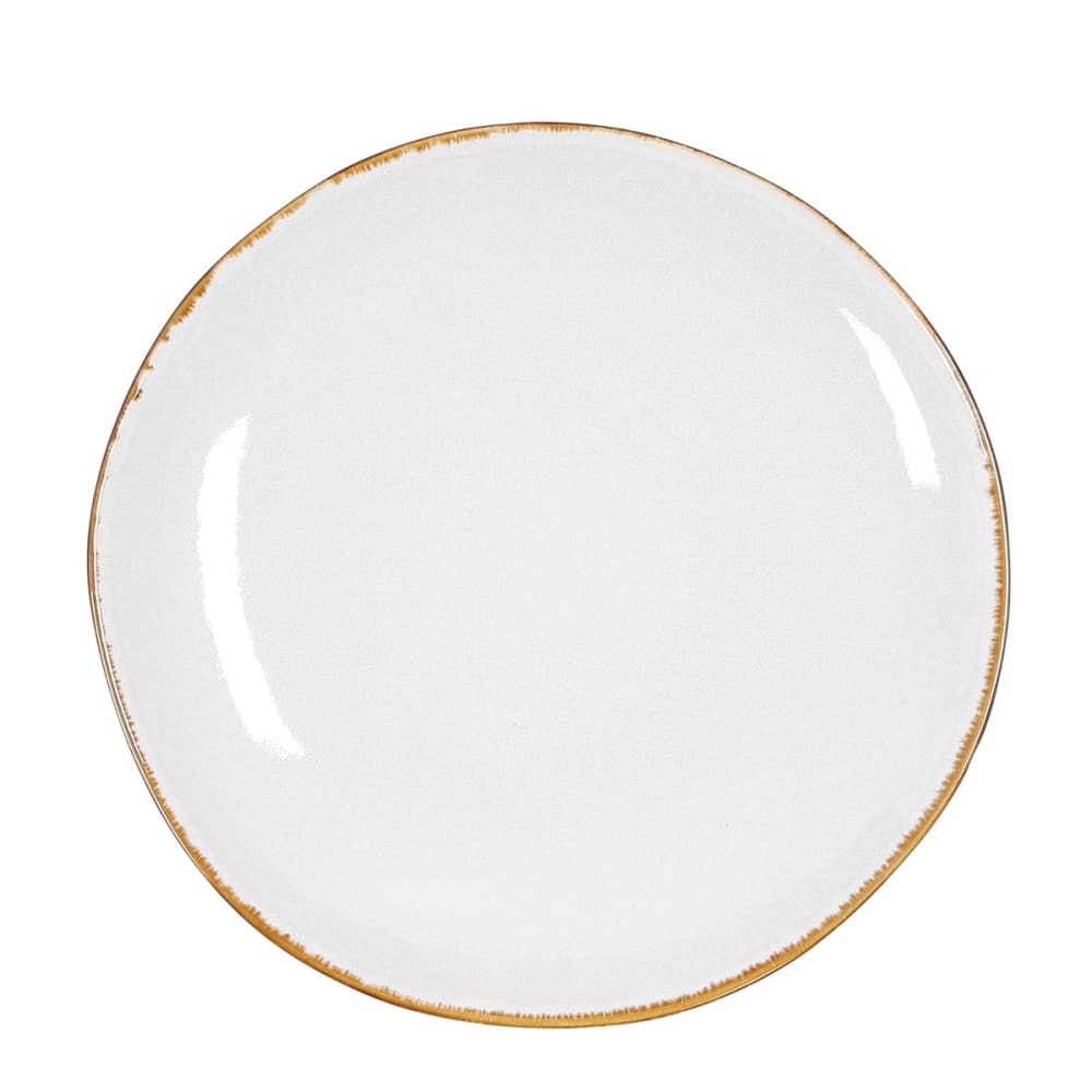 Mica Decorations Assiette blanc céramique h3xl26.5xl26.5cm style industriel