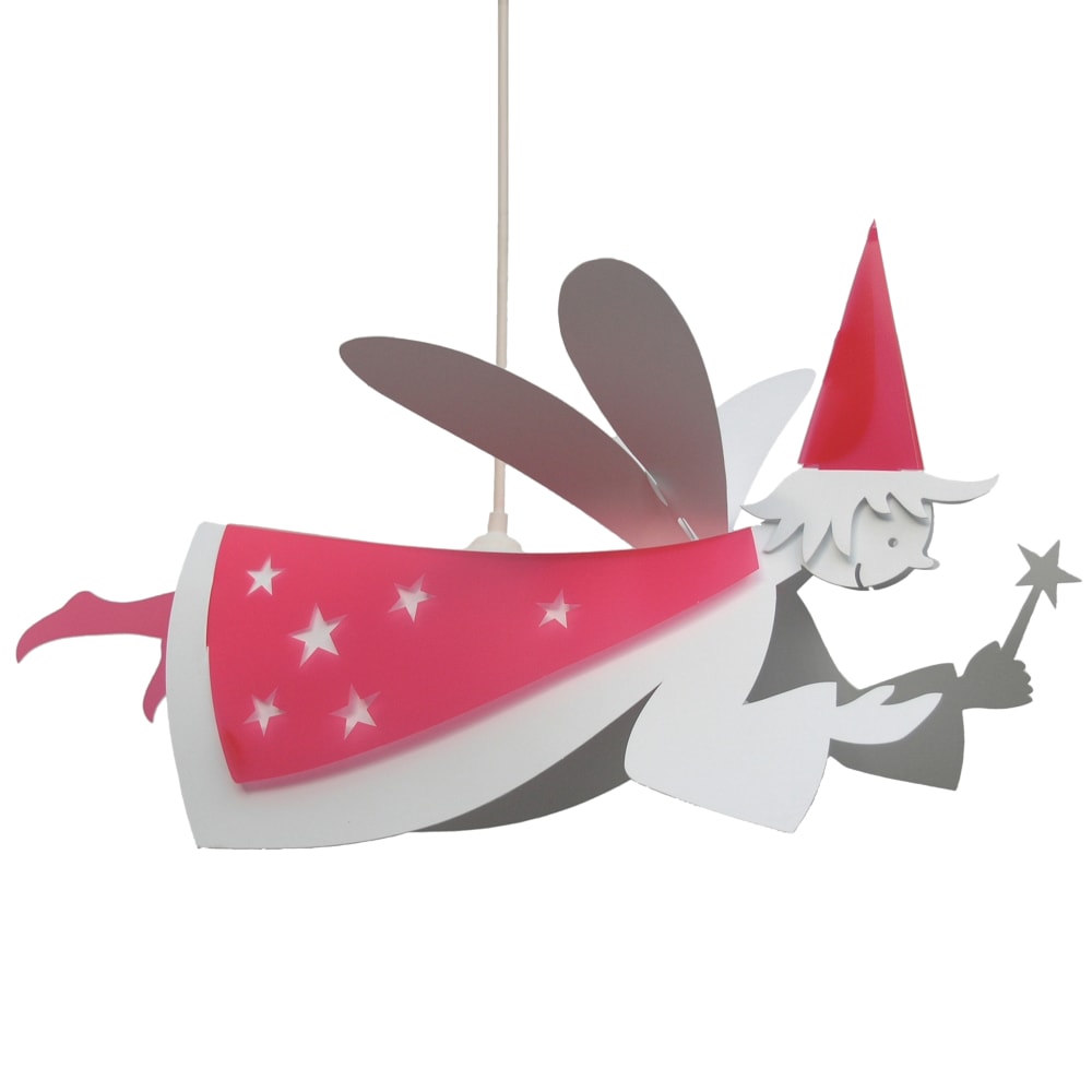 Suspension enfants Fée Rose 55cm