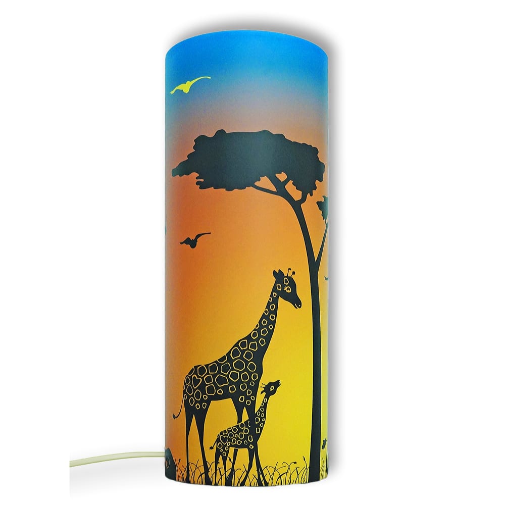 Lampe à poser Savane Orange 30cm