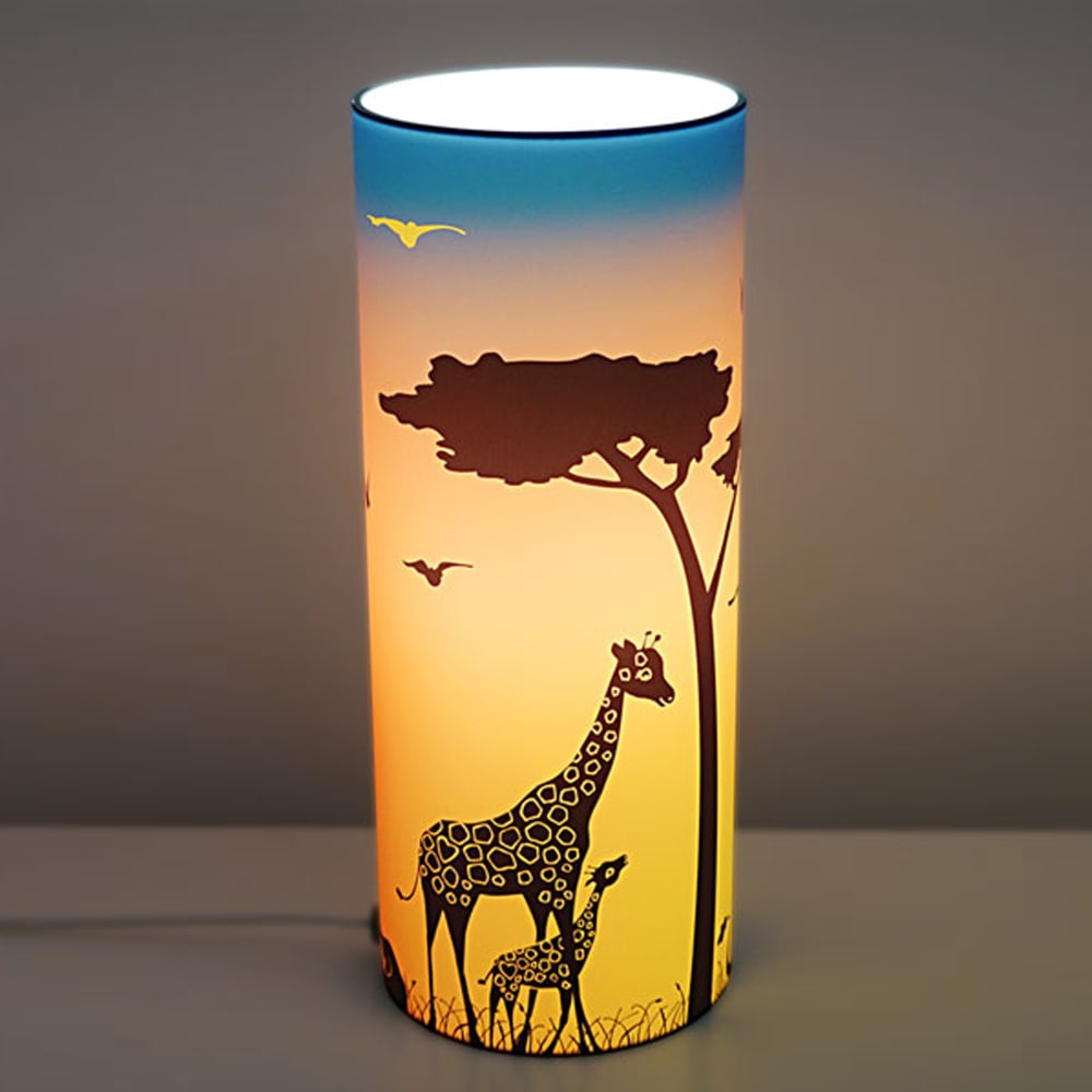 Lampe à poser Savane Orange 30cm - Maisons du Monde