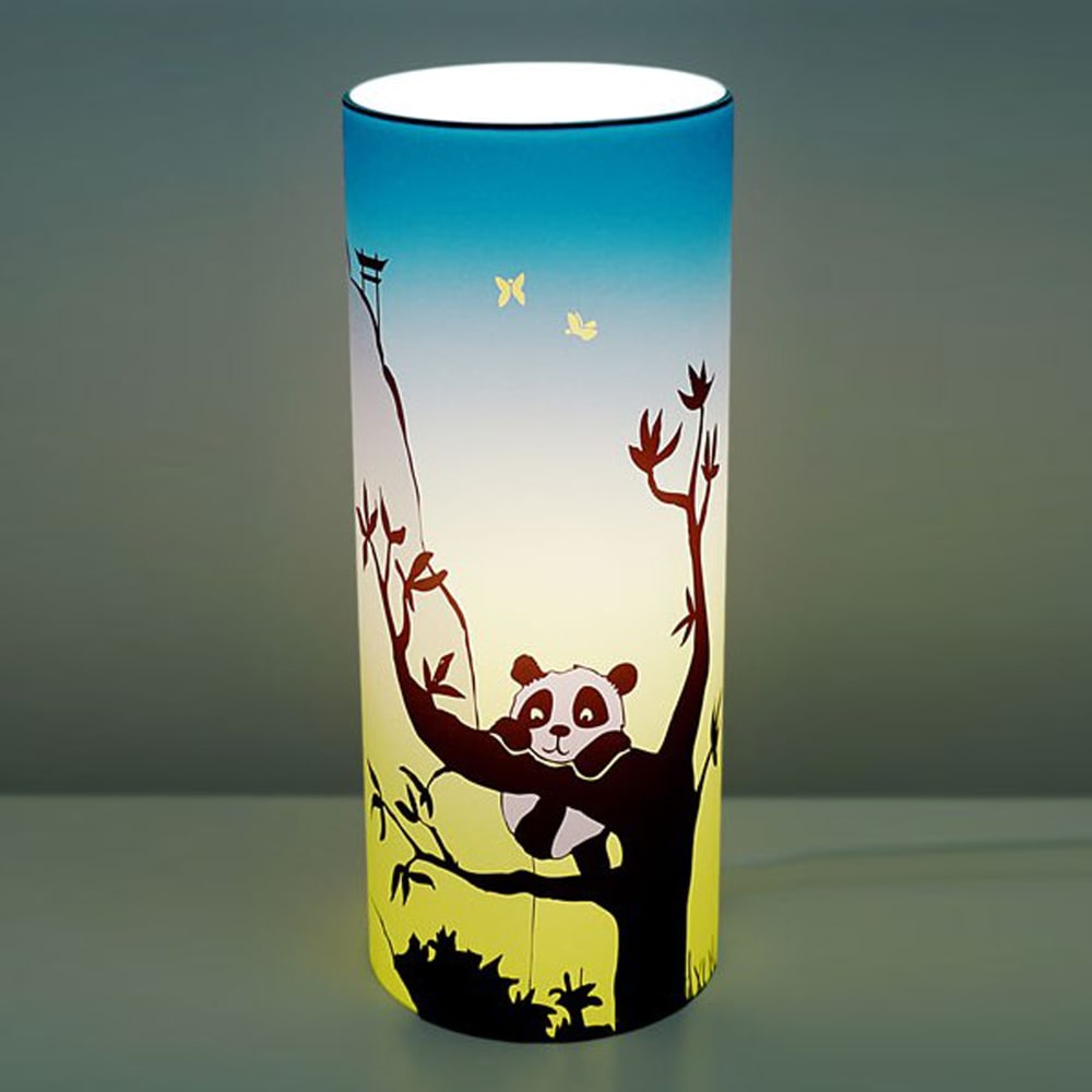 Lampe à poser Pandas Bleue 30cm - Maisons du Monde