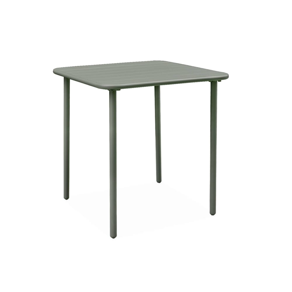 Table de jardin carrée en métal savane 2 places - Maisons du Monde