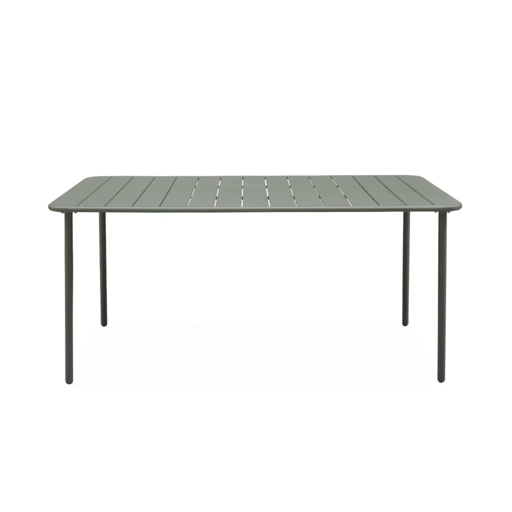 Metall-Gartentisch 6-8 Personen khaki - Maisons Du Monde