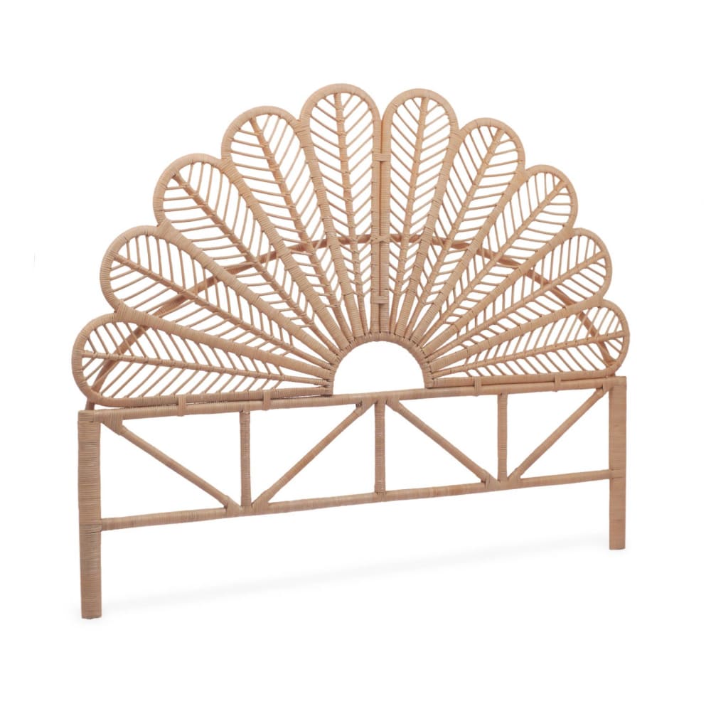 Tête de lit en rotin naturel