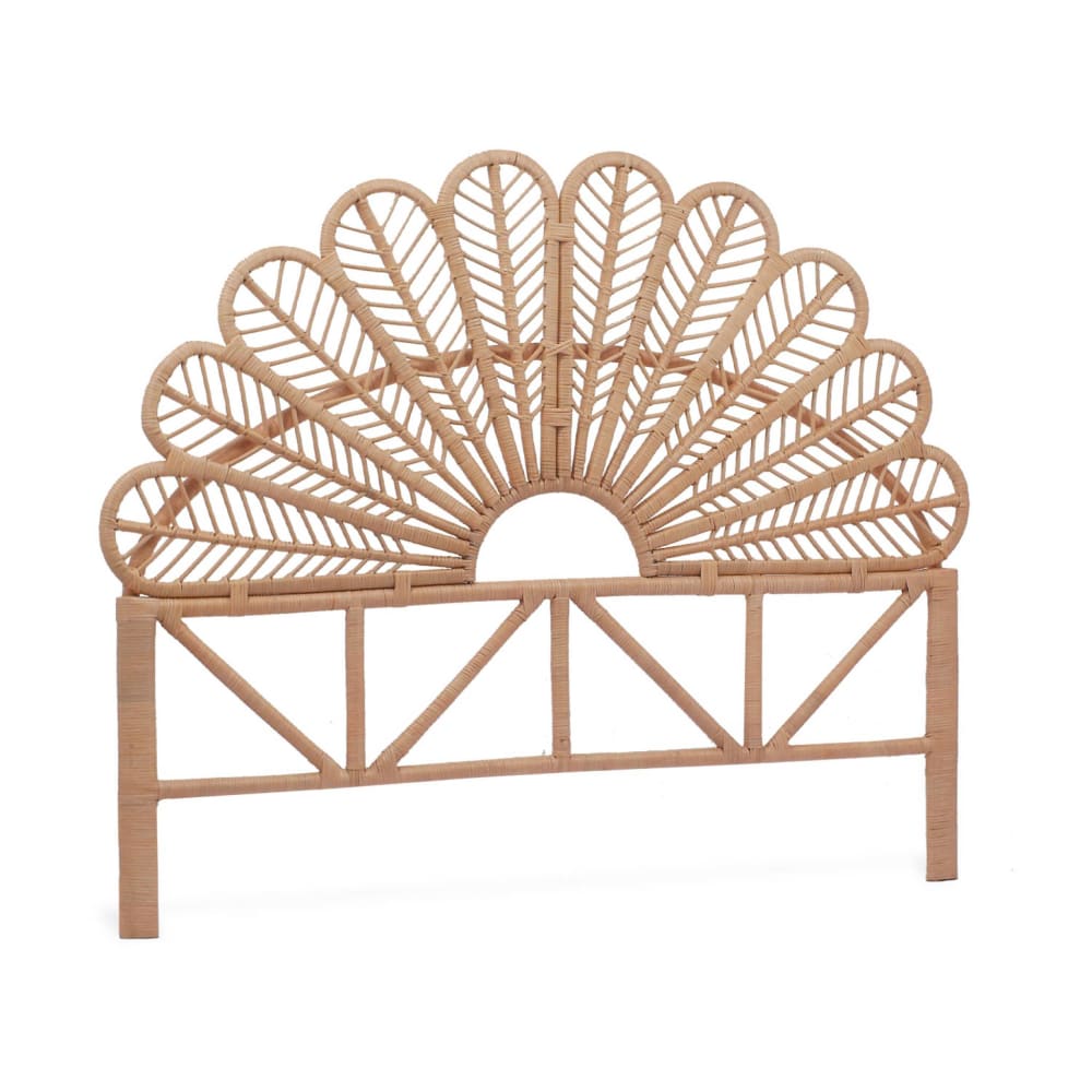 Tête de lit en rotin naturel