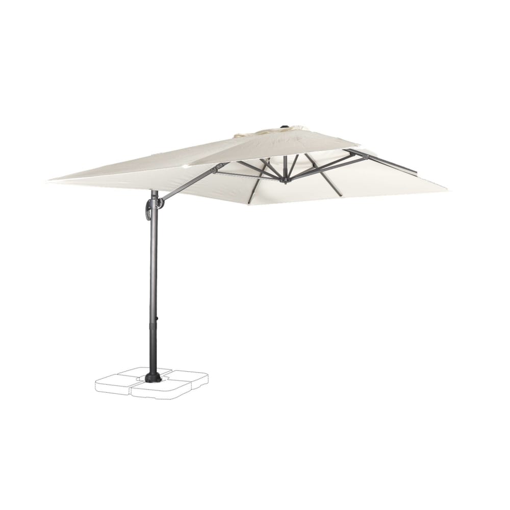 Parasol déporté rectangulaire 3x4m excentré inclinable