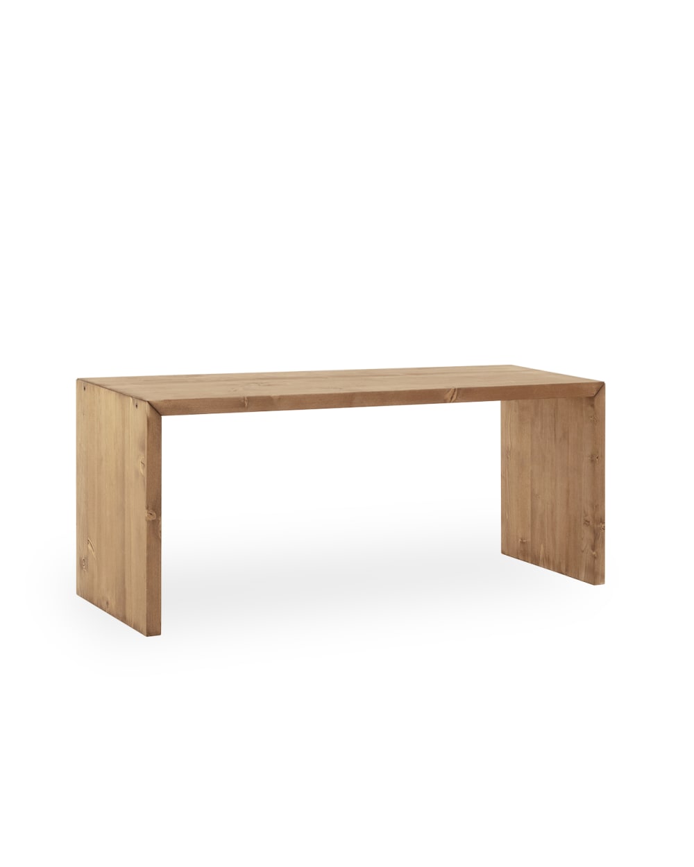 Table basse en bois de sapin vieilli 109,4x59x35cm