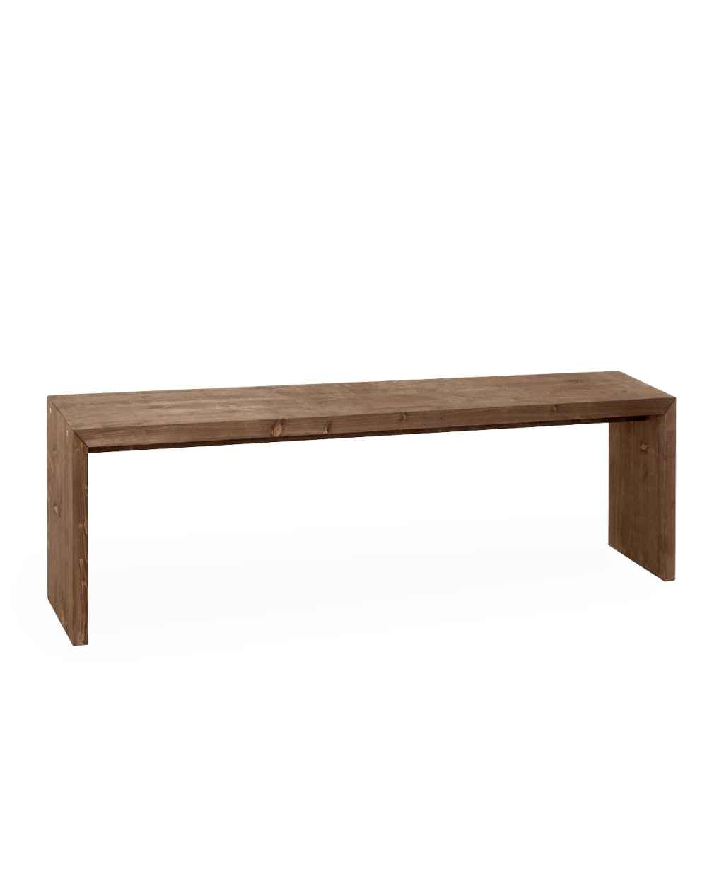 banc en bois de sapin - marron