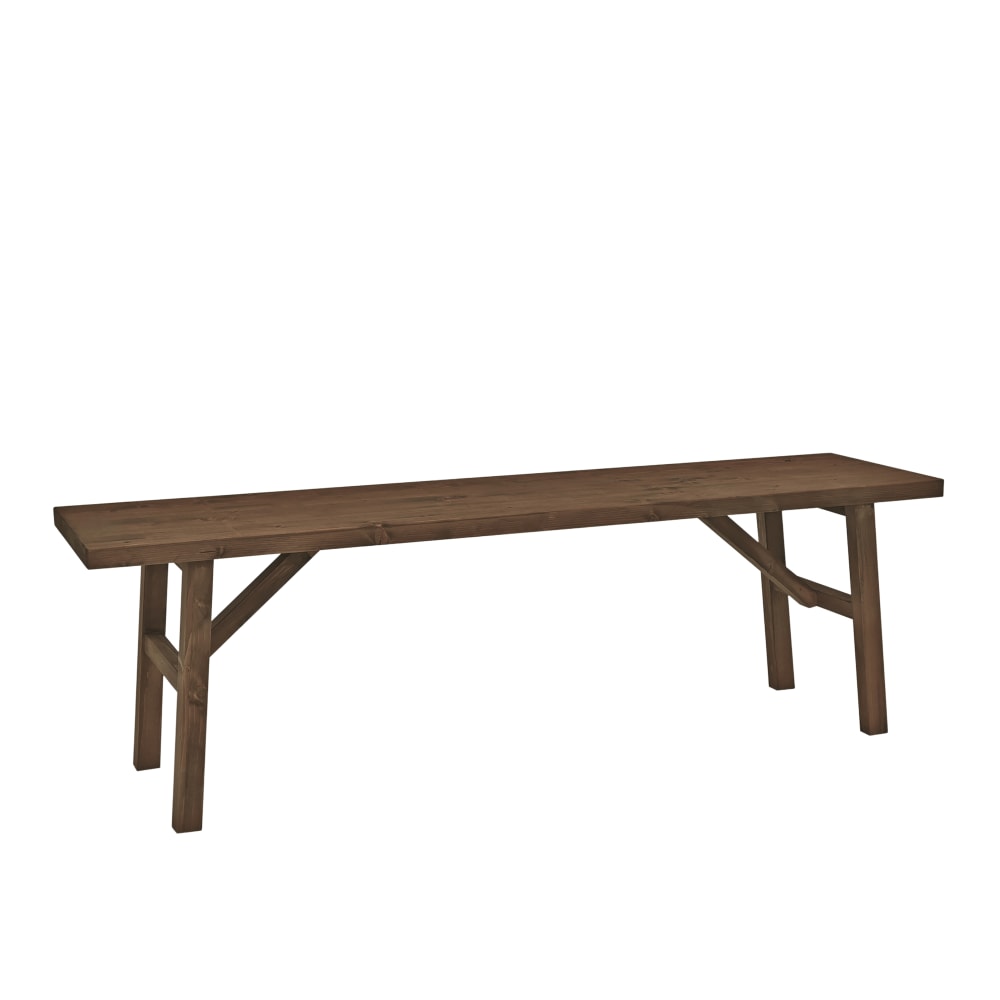 banc en bois de sapin - marron