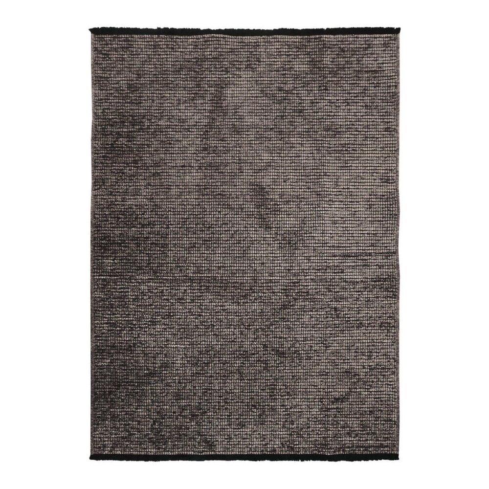 Alfombra plano algodón reflejo de luz antracita 160x230 - Maisons du Monde
