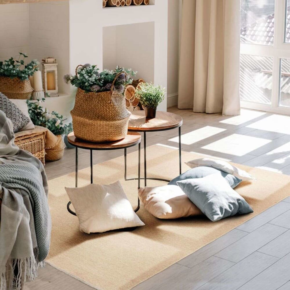 Tapis réversible beige/gris foncé 120x170 — vue 4