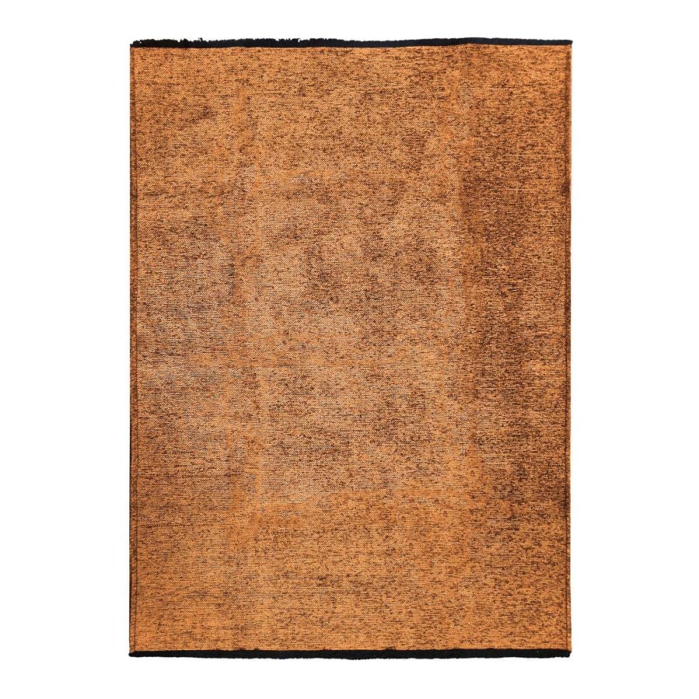 Tappeto a tessitura piatta arancione riflesso luce 160x230 - The