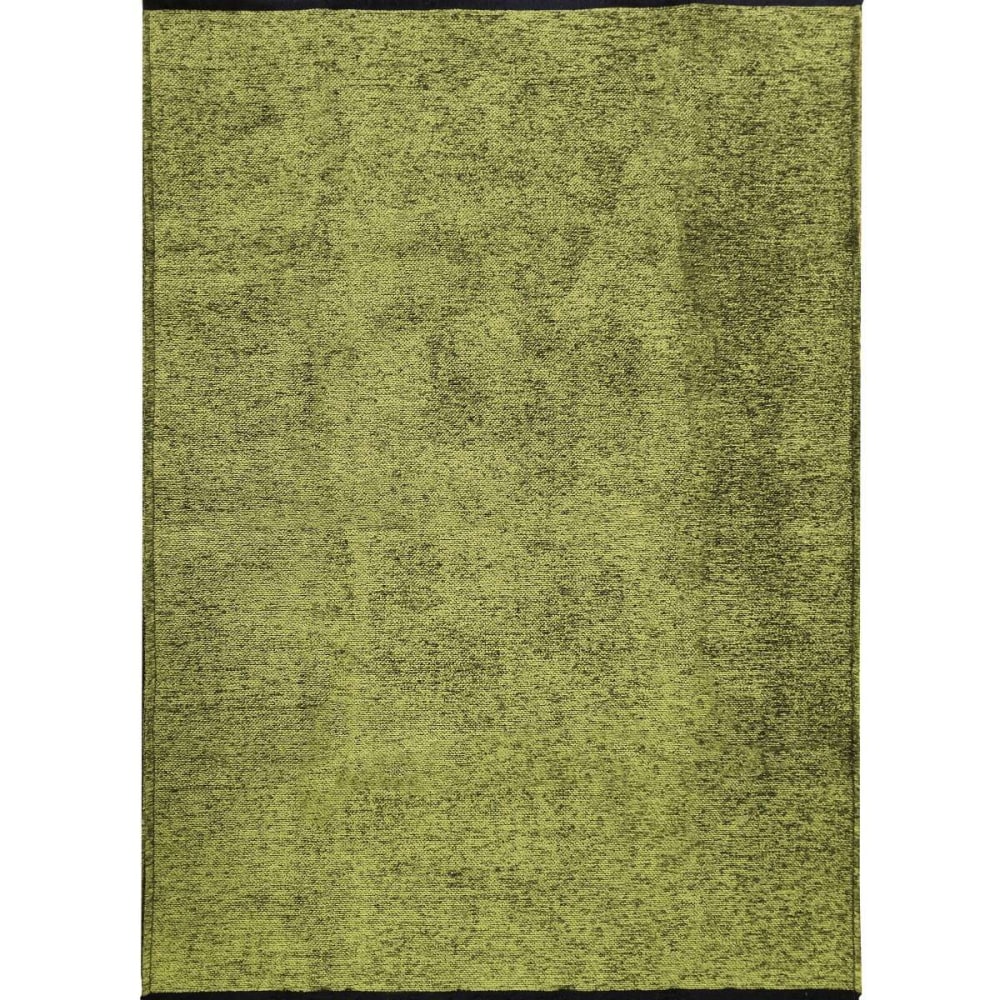 Tappeto in tessuto liscio verde riflesso luce 160x230 - The Deco