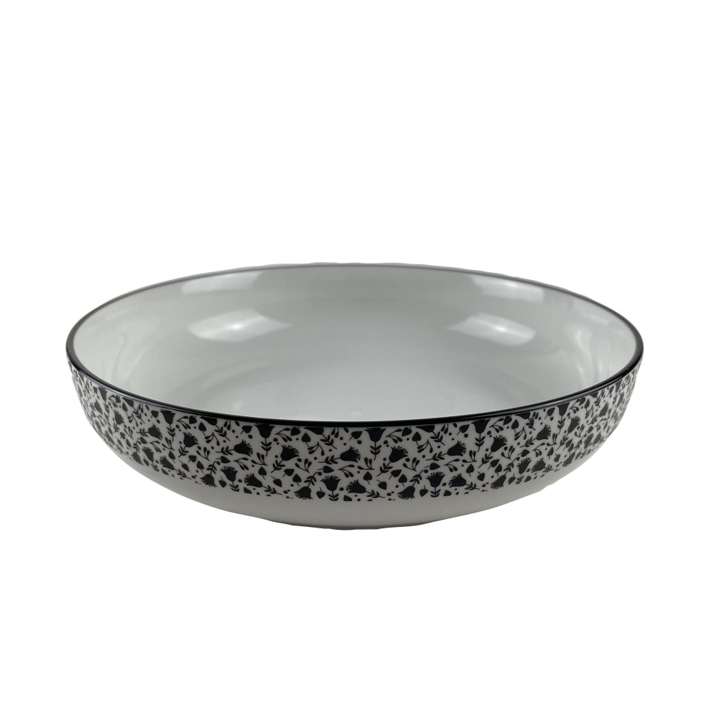 Lot de 4 assiettes plates en céramique blanc