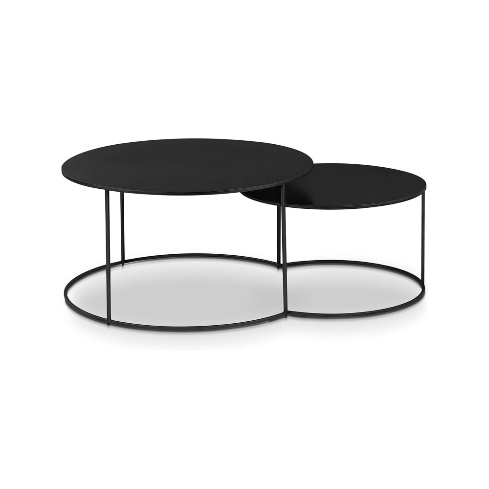 Tables basses gigognes métal noir GRAYSON