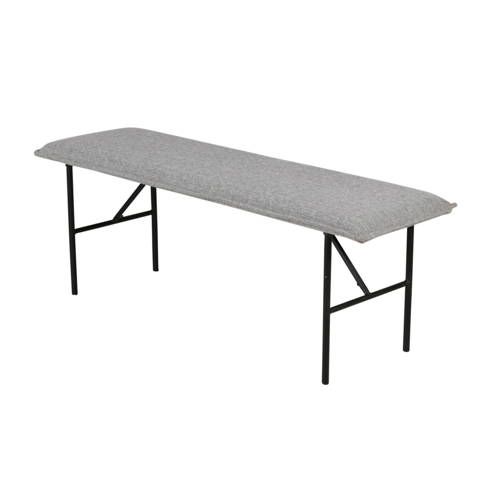 banc tissu gris clair