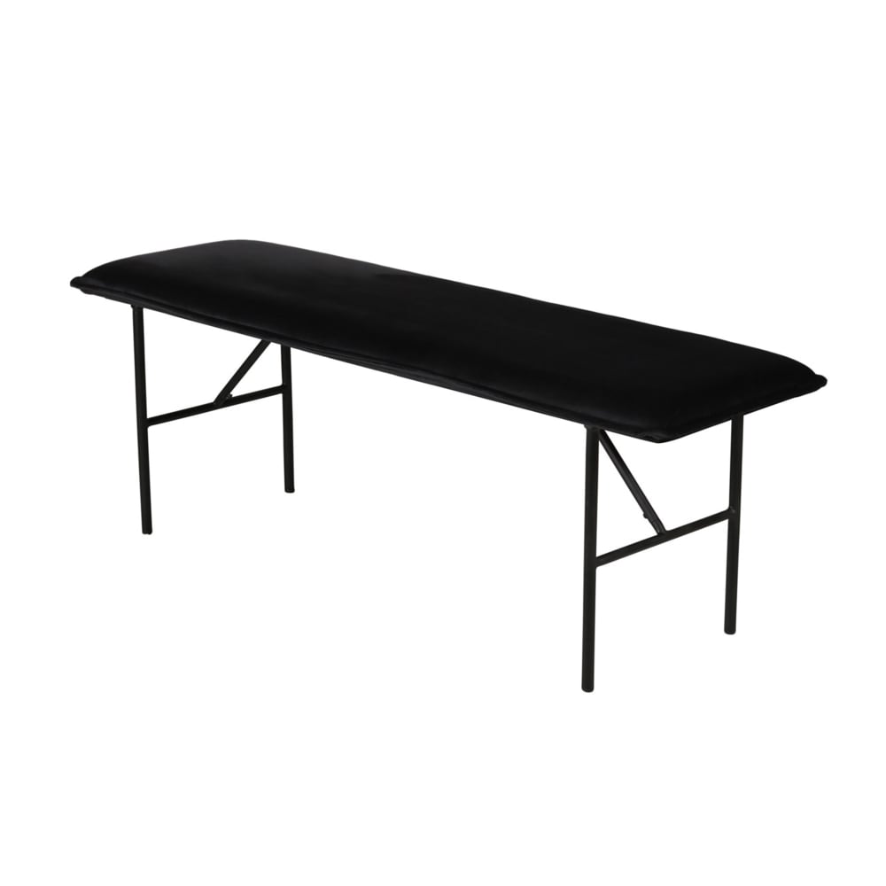 banc velours noir