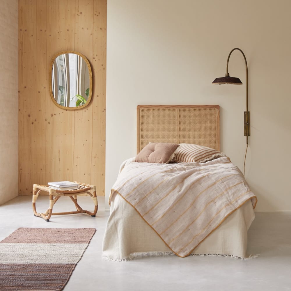 Tikamoon Kinder-Kopfteil Adèle aus Rattan style vintage BEIGE RATTAN Baby
