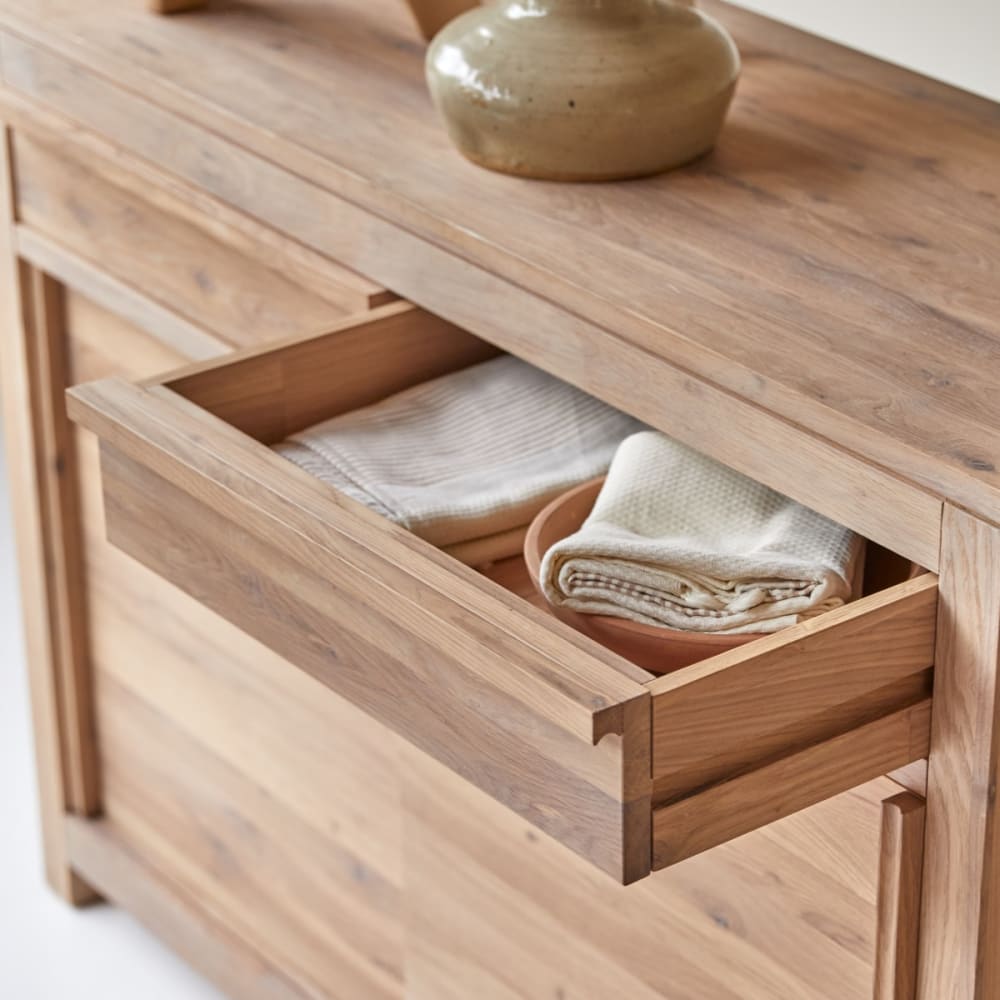 Anrichte aus massivem Eichenholz 120 cm - Maisons Du Monde