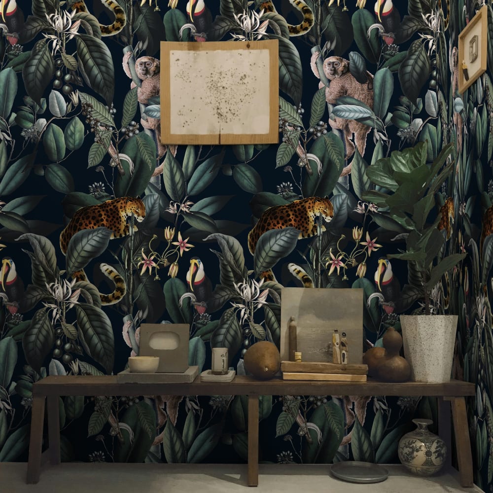 Papier Peint Jaguard, papier véritable, 200x280cm, 8 feuilles — vue 3