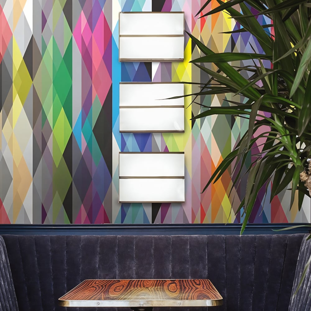 Papier Peint Géométrique, papier véritable, 200x280cm, 8 feuilles — vue 3