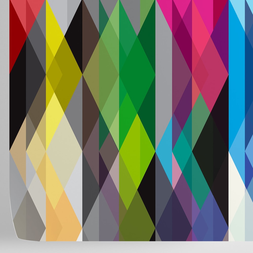 Papier Peint Géométrique, papier véritable, 200x280cm, 8 feuilles — vue 4