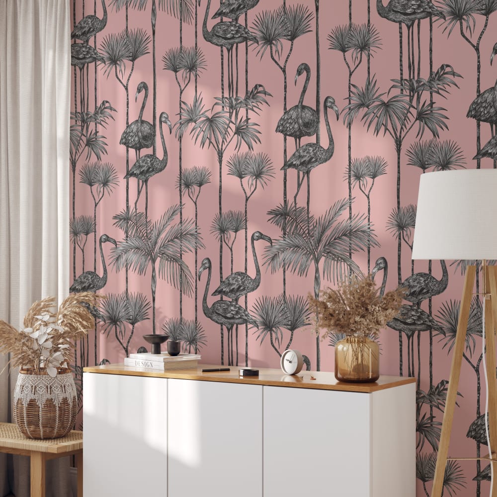 Papier Peint Pélicans, papier véritable, 200x280cm, 8 feuilles — vue 3