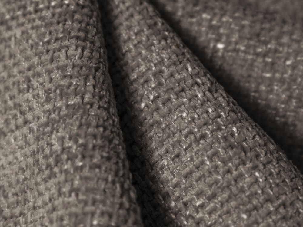 Canapé d'angle droit 4 places en tissu chenille gris - Maisons du Monde