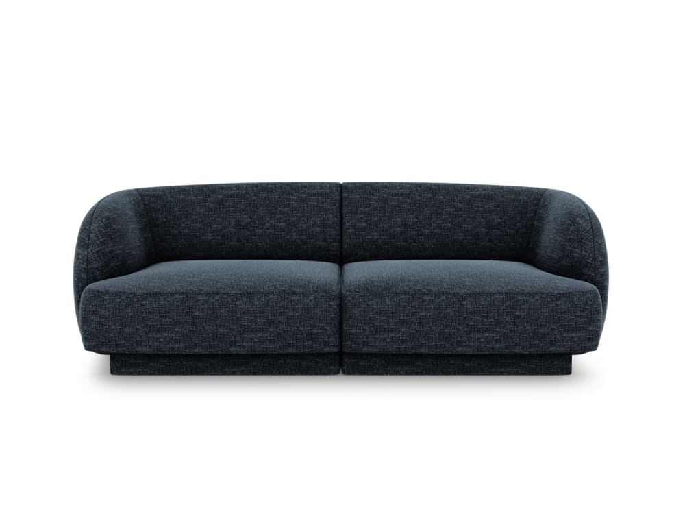 Micadoni Home 2-Sitzer Sofa aus Chenille-Stoff, königsblau Öko-Tex Zertifikat - Stoff