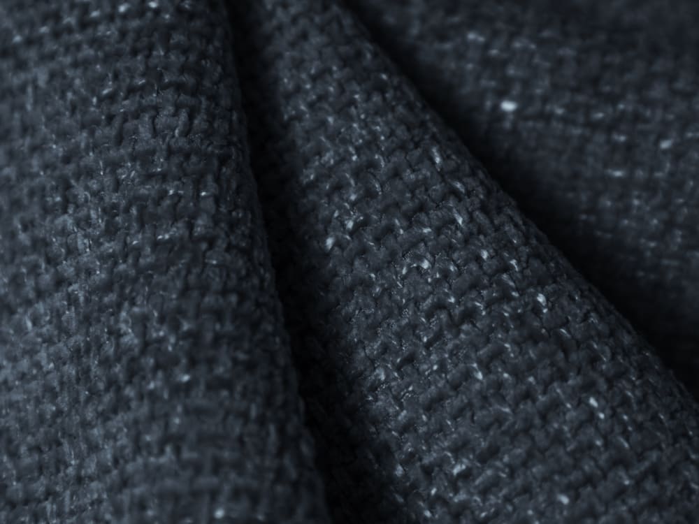 4-Sitzer Sofa rechts aus Chenille-Stoff, königsblau - Maisons Du