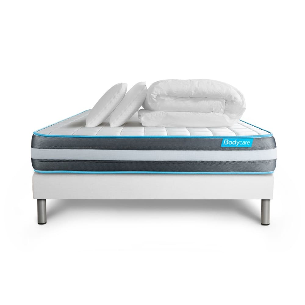 Pack matelas sommier kit 180x200 oreiller couette - Maisons du Monde