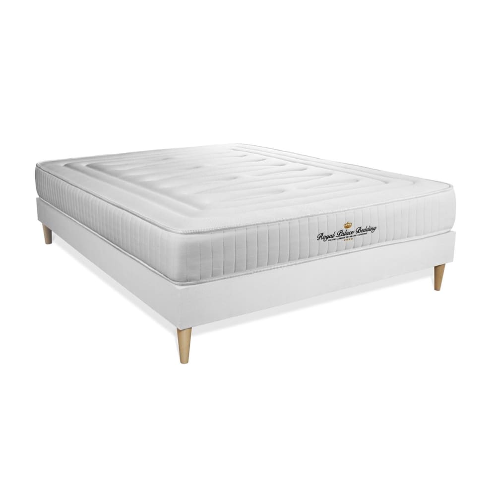 Ensemble 140x190 ressorts et mémoire de forme - sommier kit - Maisons du Monde