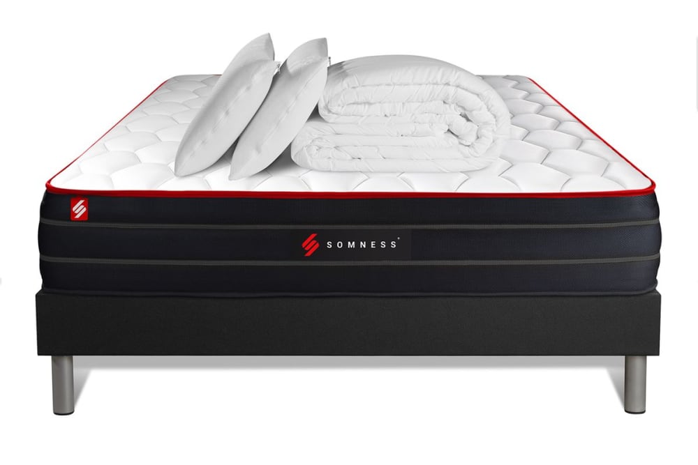 Pack matelas sommier - oreiller