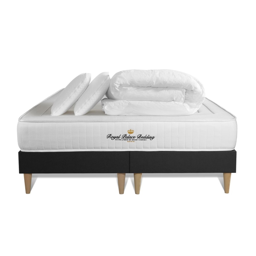 Pack matelas sommier 160x200 oreiller couette