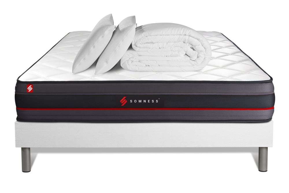 Pack matelas sommier - oreiller