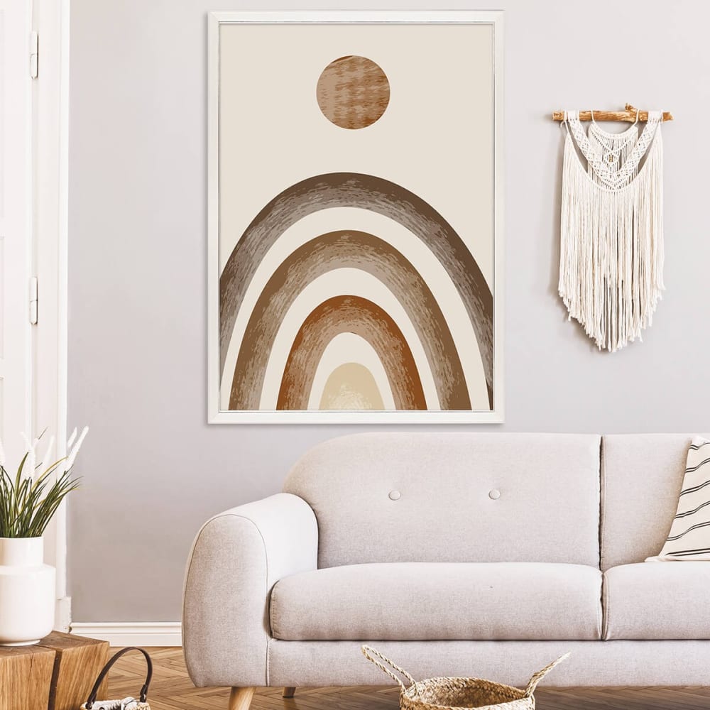 Cadre photo blanc à la finition argent patiné 50x70 cm bois massif fsc — vue 3