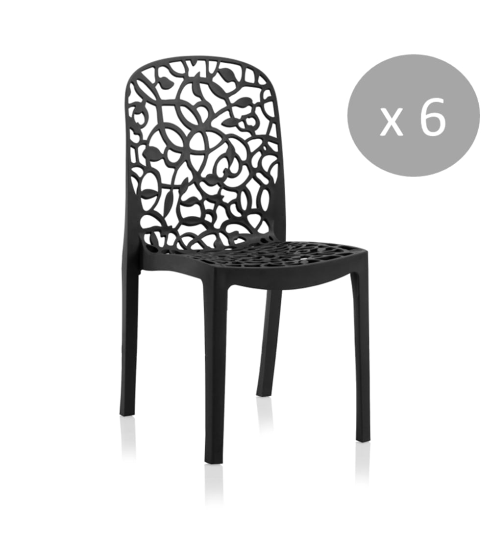 Pack de 6 chaises design