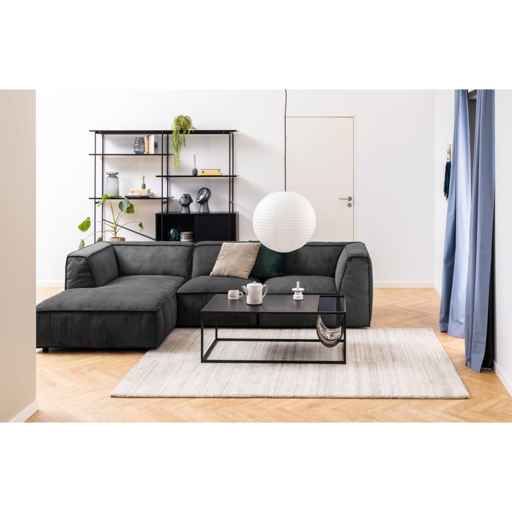 Table basse rectangulaire avec range-magazine noir - Maisons du Monde