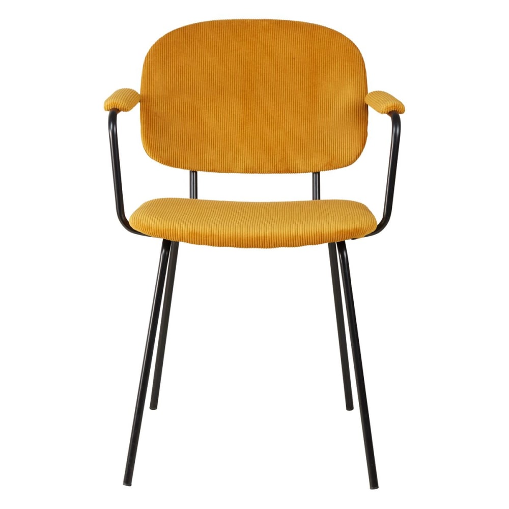 fauteuil velours côtelé