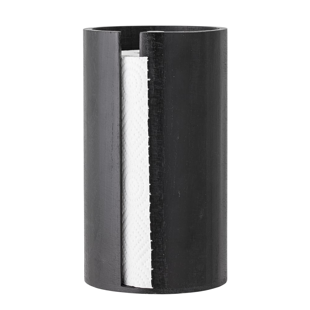 Support de papier de cuisine celian noir paulownia D14.5cm Support de papier de cuisine celian noir paulownia D14.5cm