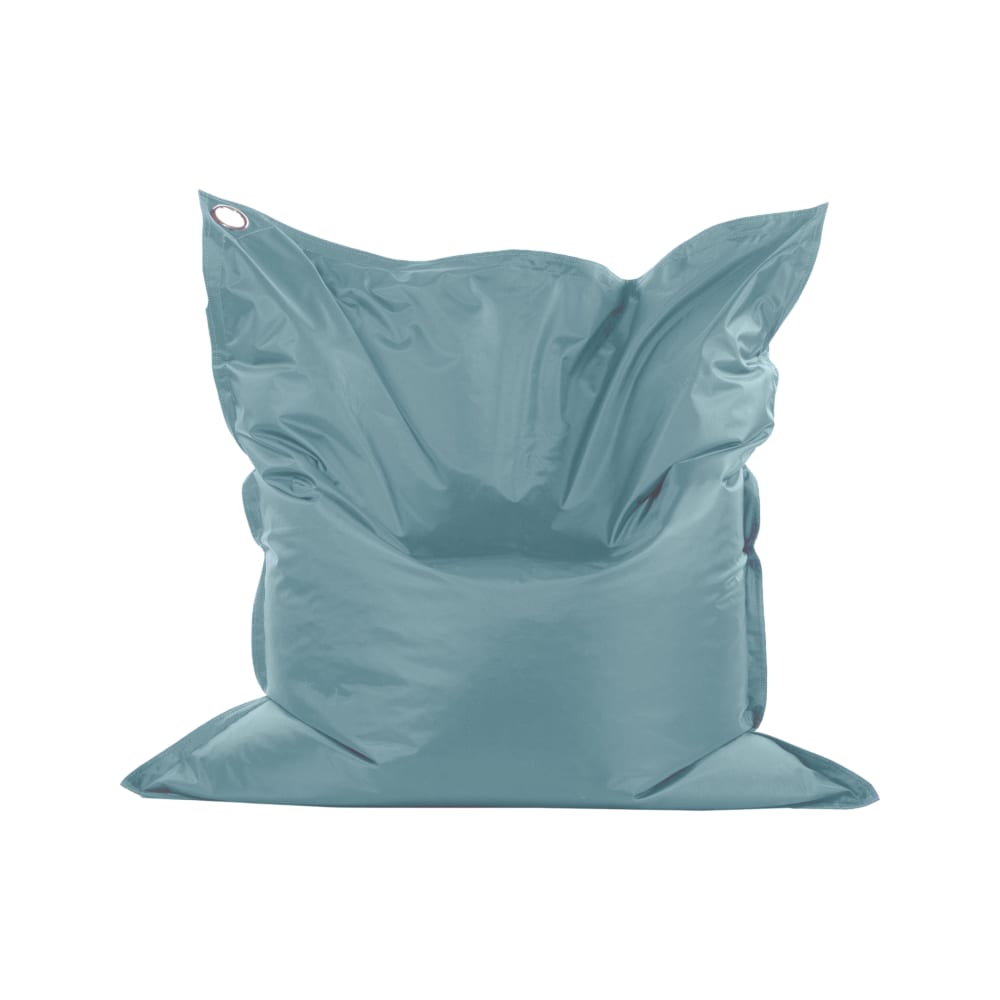 Pouf de sol en polystyrène recyclé 110 x 130 cm Bleu Minéral