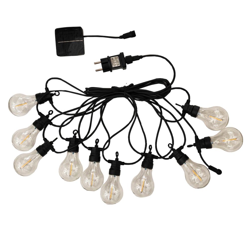 Guirlande lumineuse extérieur connectable Plastique Noir 7,5m