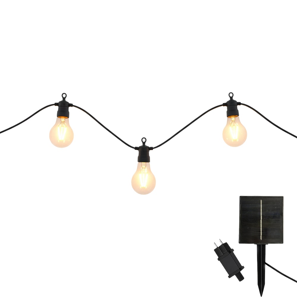 Cadena de luces solares party max 10 led de 7,5 m - Maisons du Monde